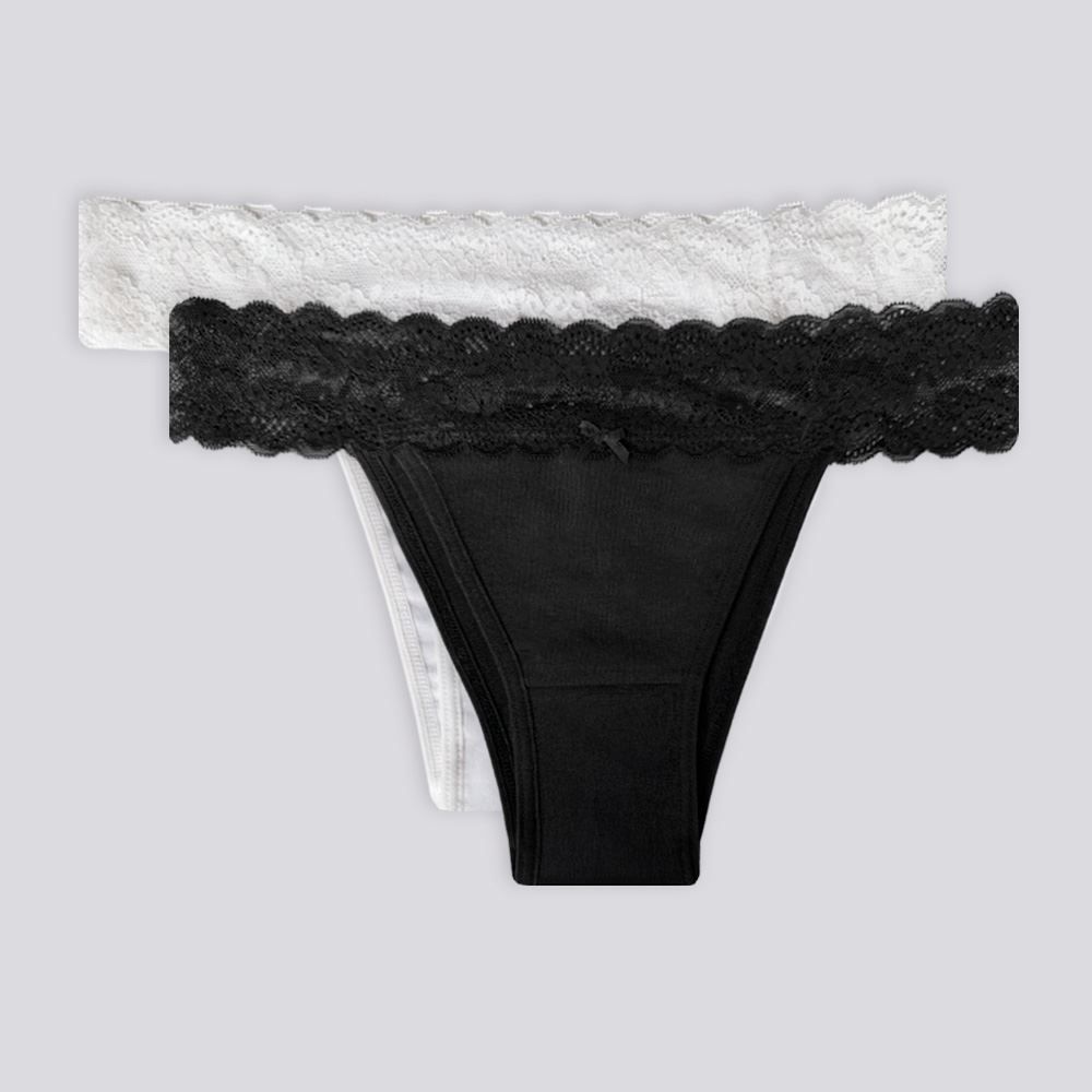 Kit Calcinha De Algodão String Com 2 Unidades Holla