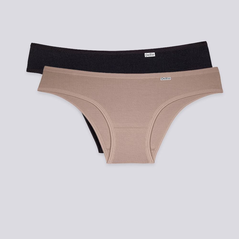 Kit Calcinha DelRio De Algodão Com 2 Unidades