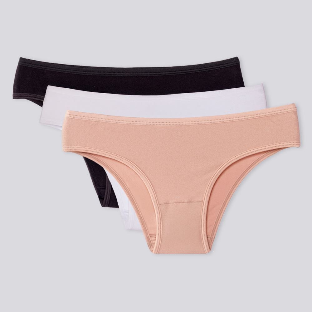 Kit Calcinha DelRio De Algodão Com Elastano 3 Unidades