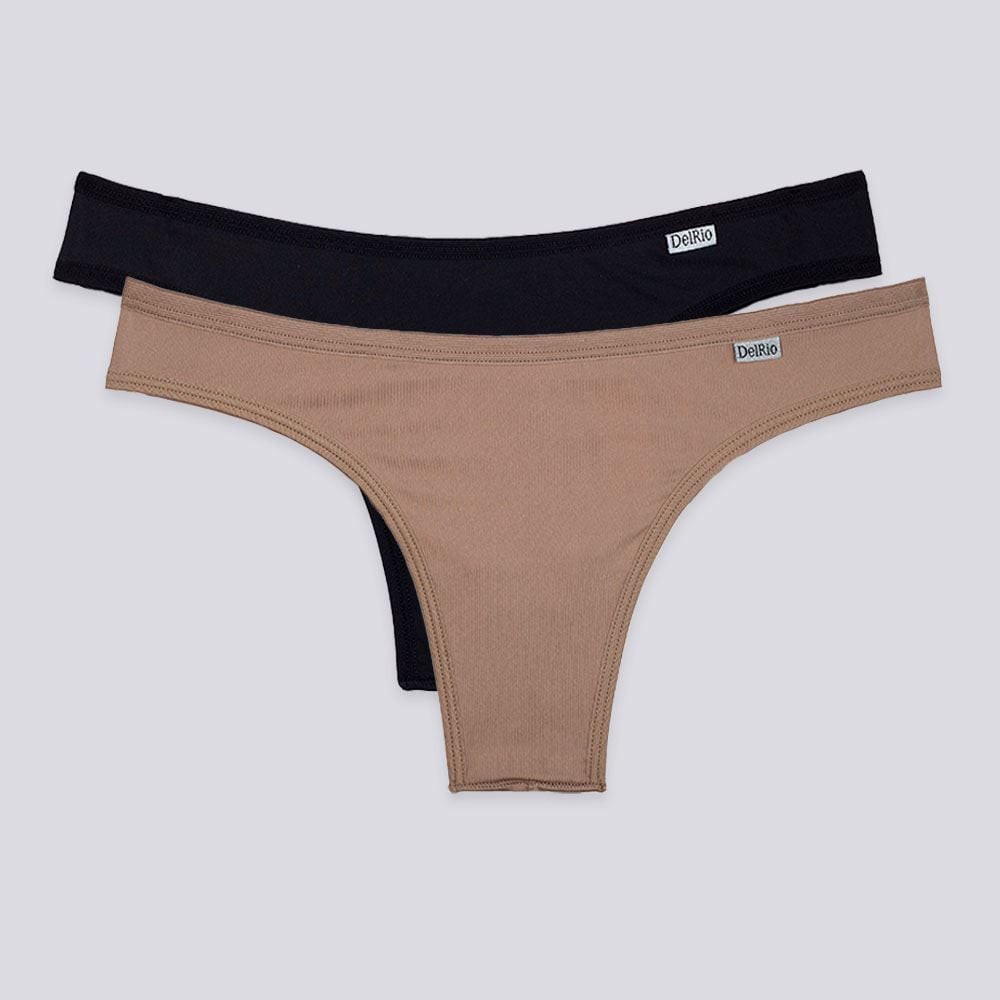 Kit Calcinha DelRio Fio Duplo Com 2 Unidades