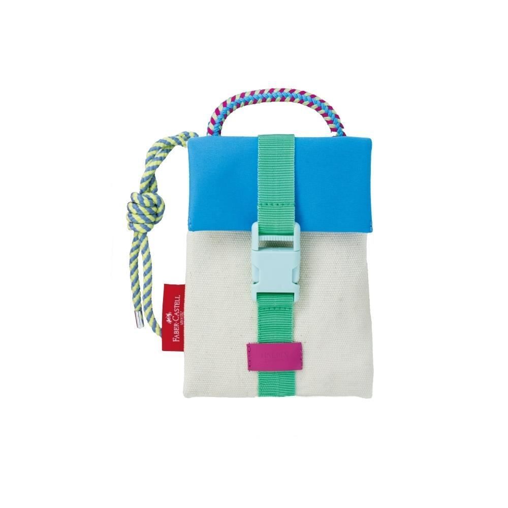 Kit Caneta Ponta Porosa Fina E Bolsa Breeze Faber Castell - Colorido