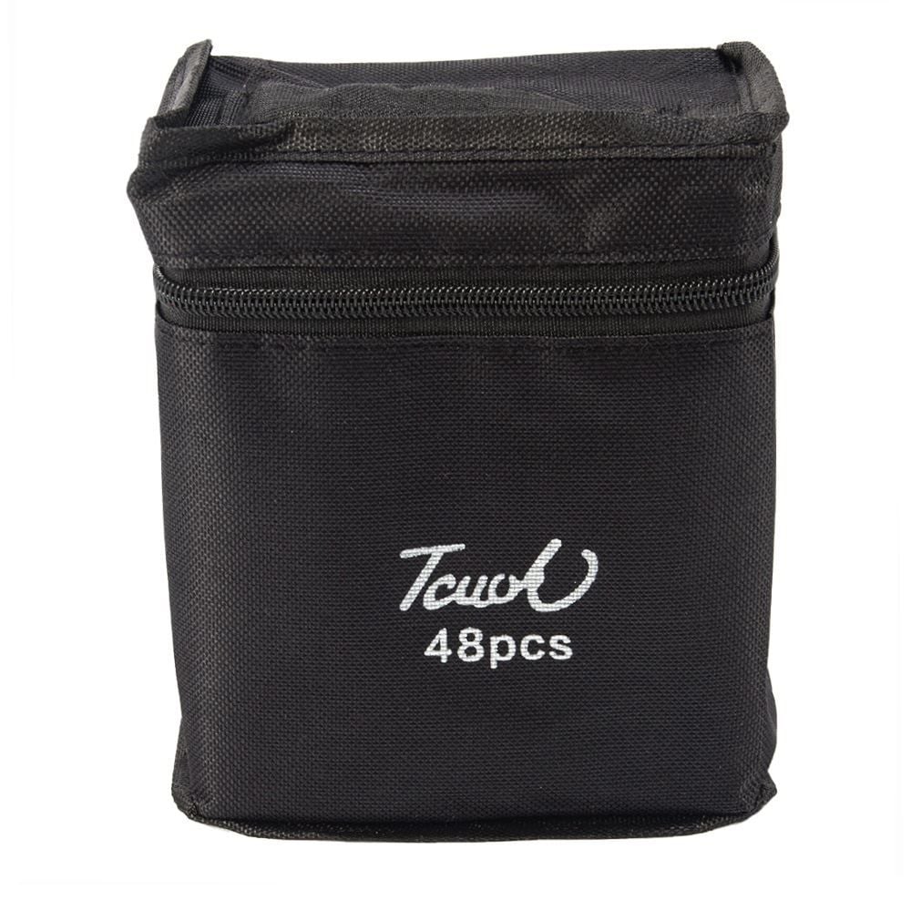 Kit Canetinhas 48 Cores Touch Ponta Dupla - Della Import