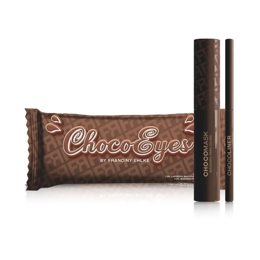 Kit Chocoeyes Fran By Franciny Ehlke Máscara De Cílios E Lápis - Marrom