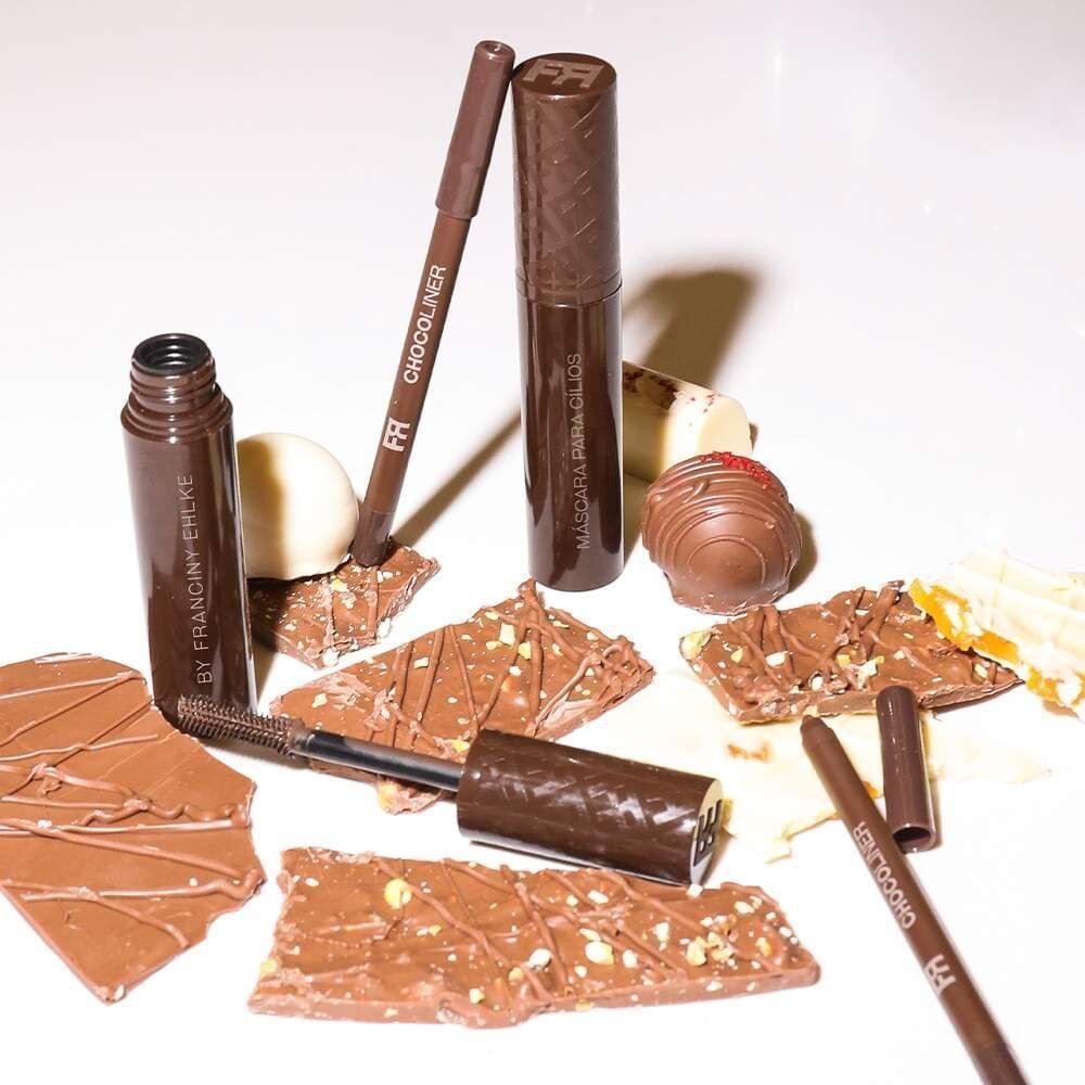 Kit Chocoeyes Fran By Franciny Ehlke Máscara De Cílios E Lápis - Marrom