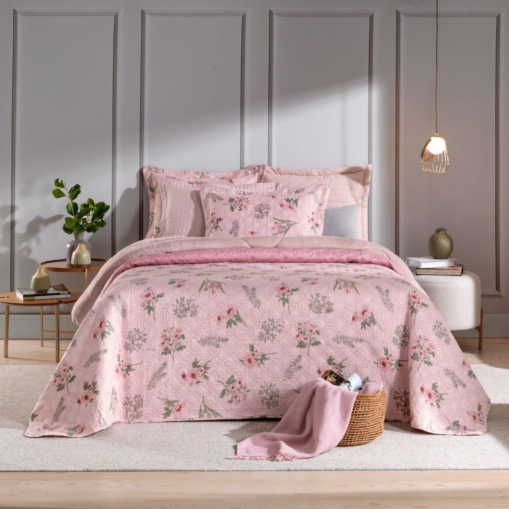 Kit Cobre Leito Casal Madison Hedrons 3 Pçs - Camille