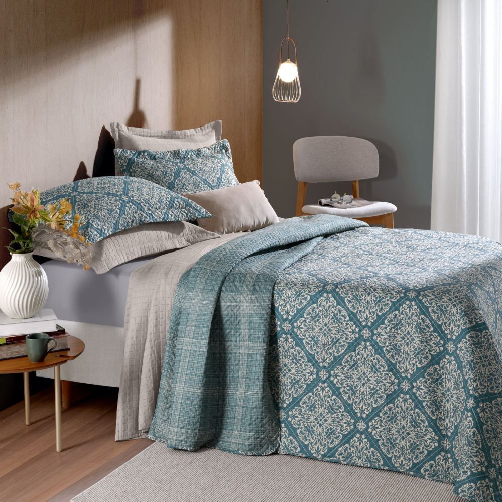 Kit Cobre Leito Casal Madison Hedrons 3 Pçs - Tresor