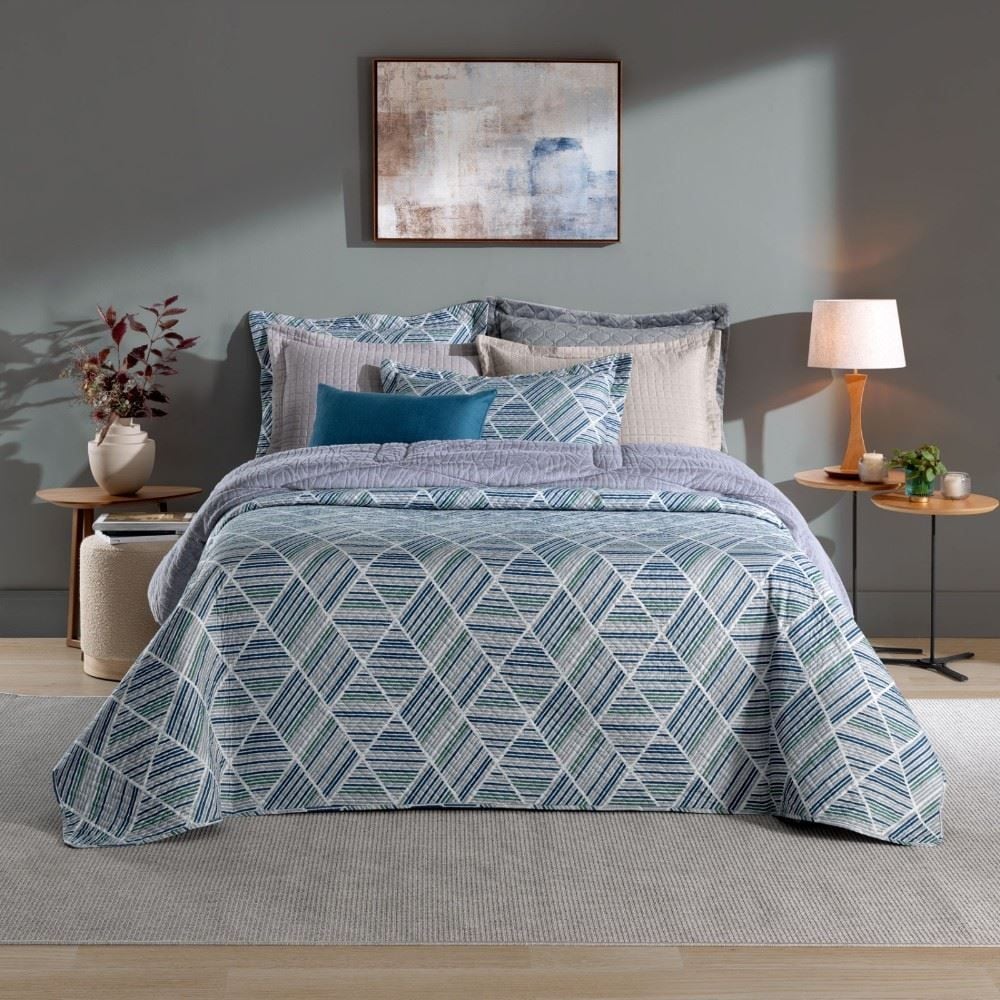 Kit Cobre Leito Casal Madison Hedrons 3 Pçs - Portus