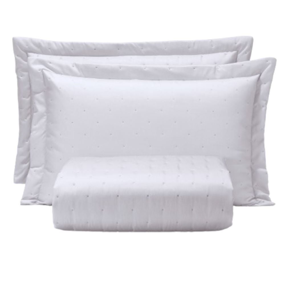 Kit Cobre Leito King Toque de Algodão Havan Casa - Branco