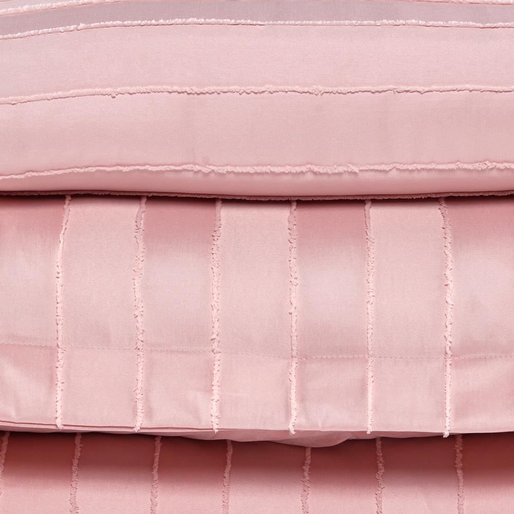 Kit Colcha Casal 100% Poliéster Lisa Premier Havan Casa 3 Pçs - Rosa