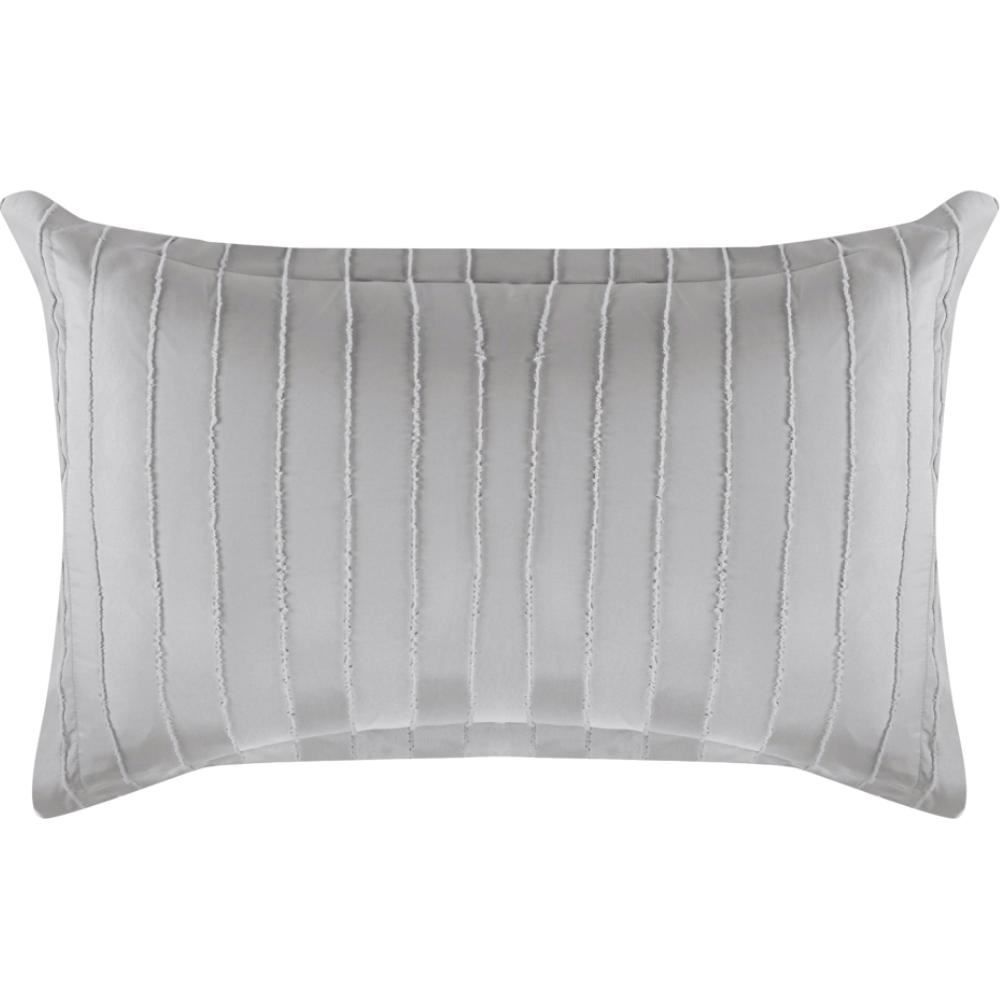 Kit Colcha Casal 100% Poliéster Lisa Premier Havan Casa 3 Pçs - Cinza