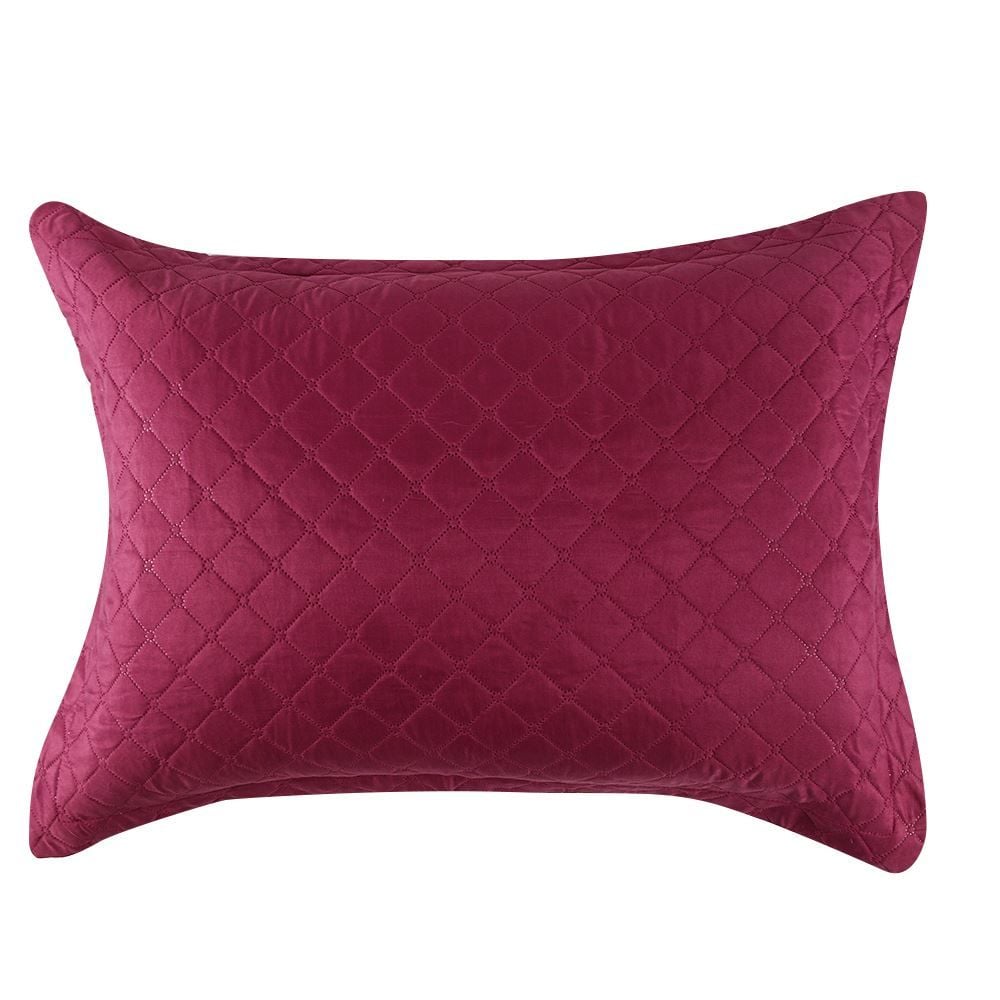 Kit Colcha Casal 100% Poliéster Lisa Versalhes Havan Casa 3 Peças - Rosa Malva