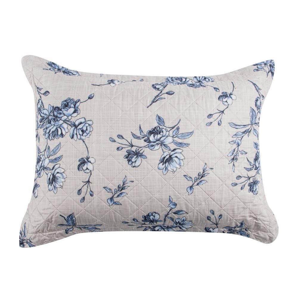 Kit Colcha Casal Estampada Versalhes 3 Peças Havan Casa - Arezzo Bege Floral