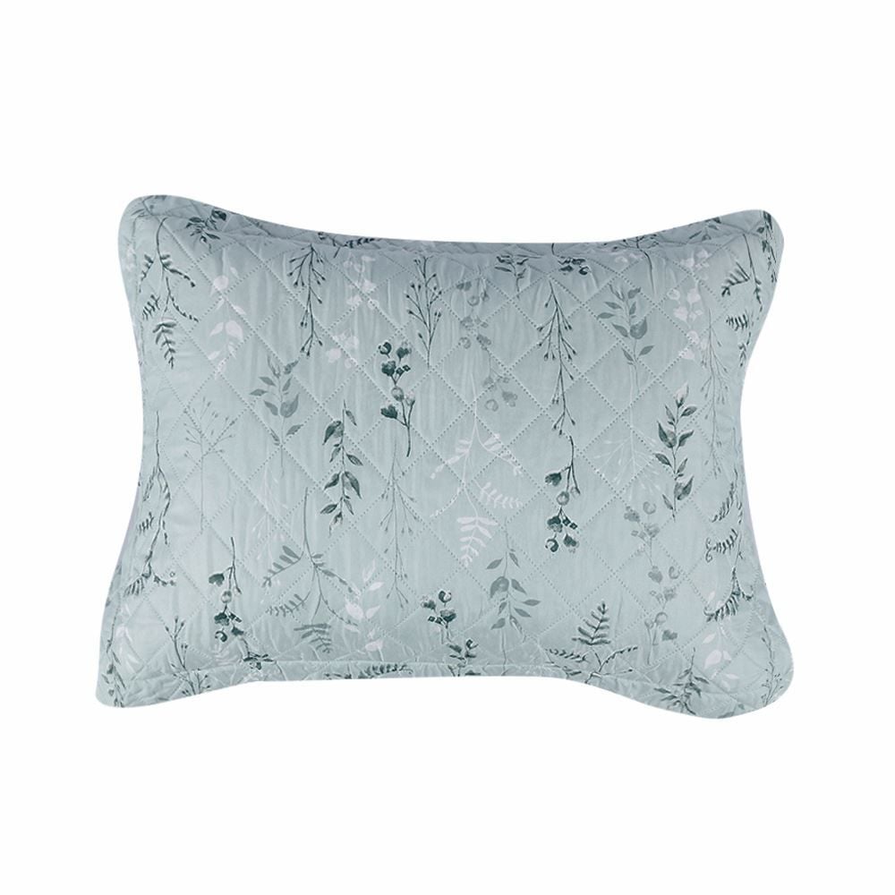 Kit Colcha Casal Estampada Versalhes Havan Casa 3 Peças - Folhagens Verde