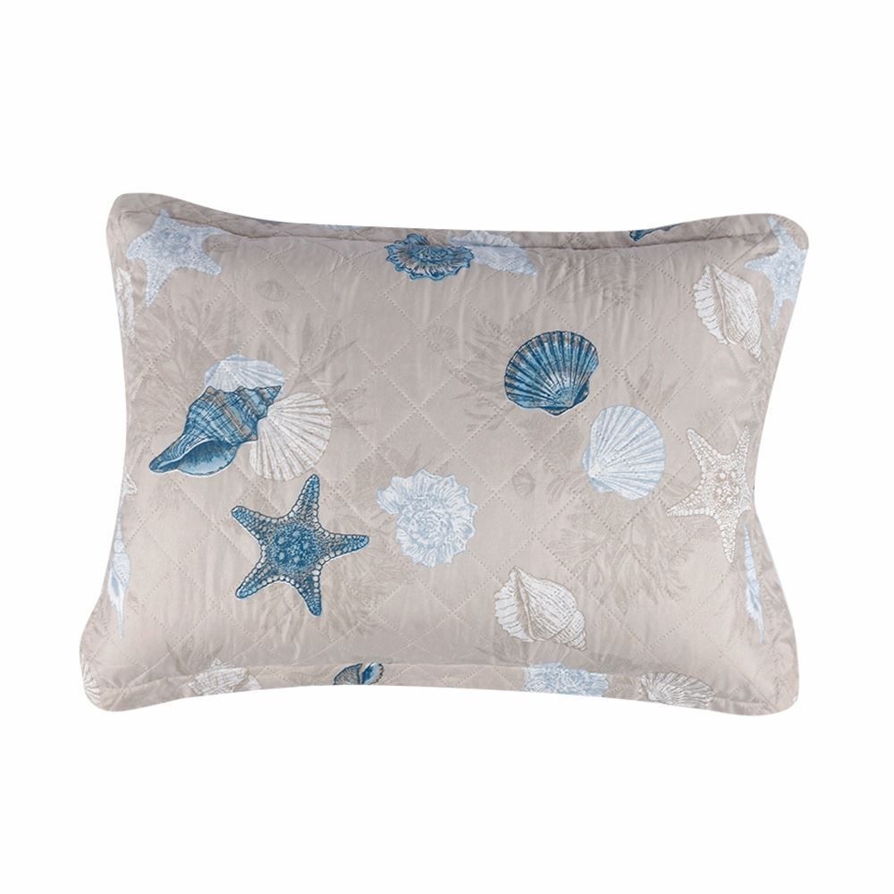 Kit Colcha Casal Estampada Versalhes Havan Casa 3 Peças - Oceano