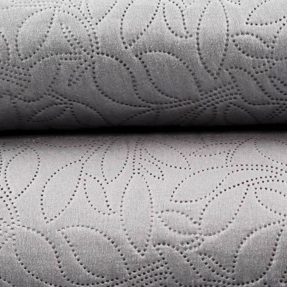 Kit Colcha Casal Lisa Versalhes Havan Casa - Cinza Amianto