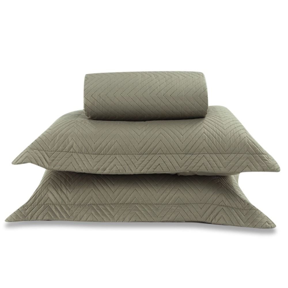 Kit Colcha Casal Lisa Versalhes Havan Casa - taupe