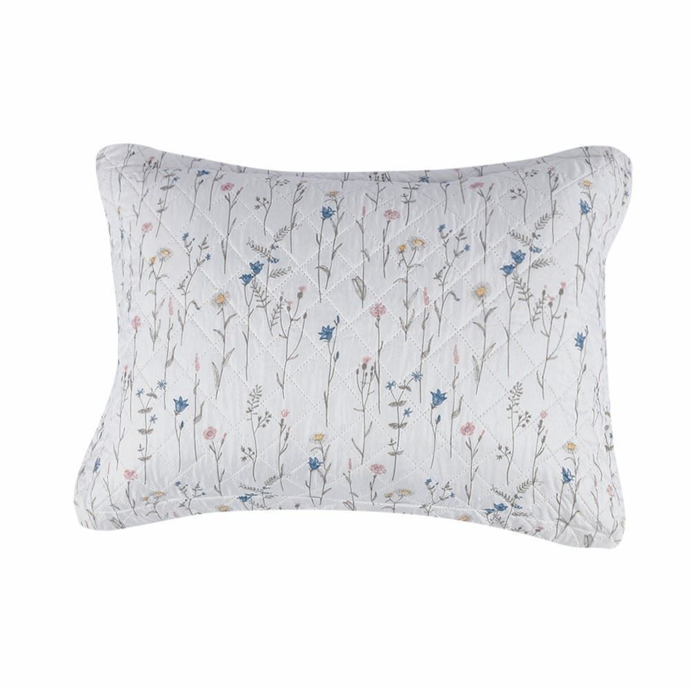 Kit Colcha Casal Versalhes Estampada Havan Casa 3 pçs - Floral Off