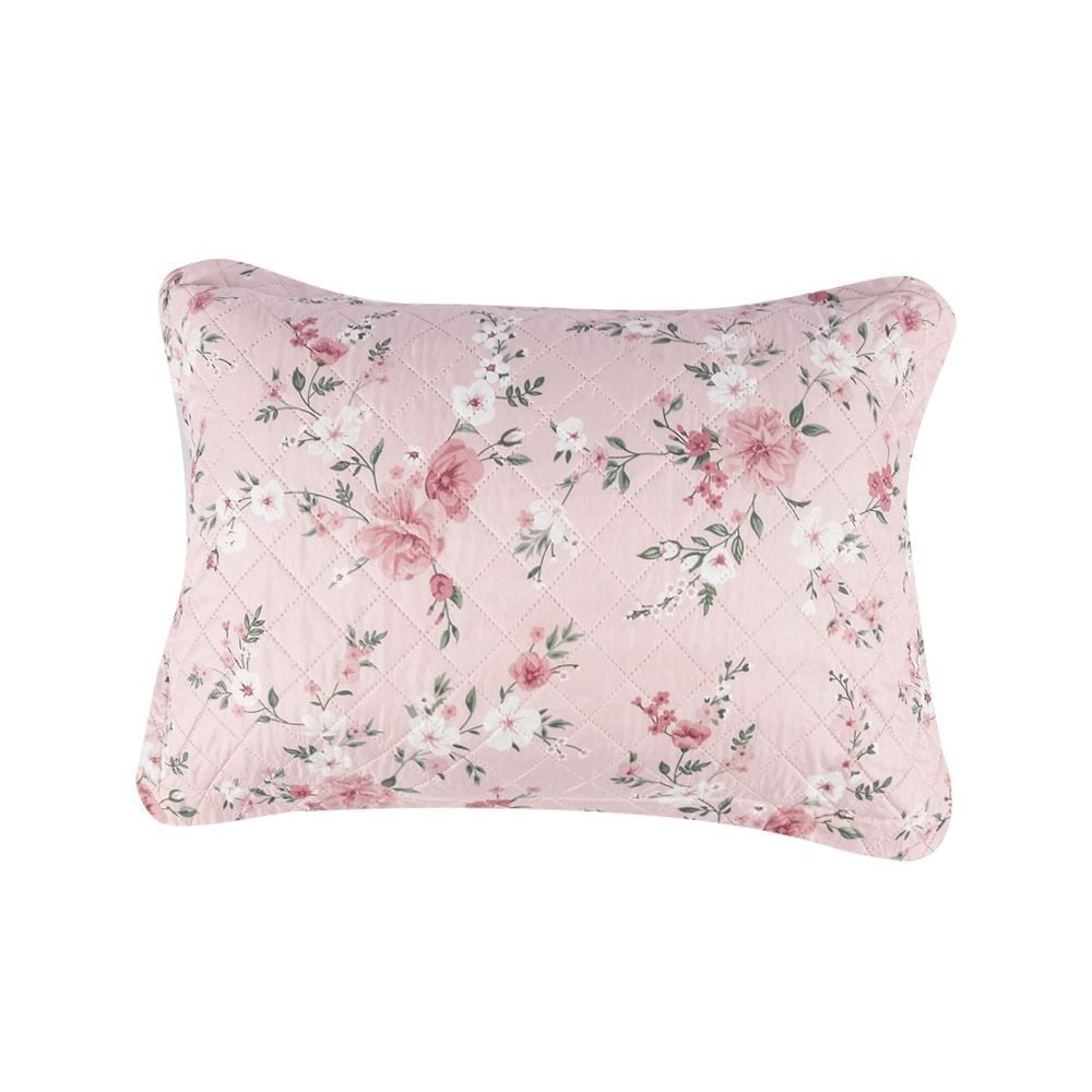 Kit Colcha Casal Versalhes Estampada Havan Casa 3 pçs - Floral Rose