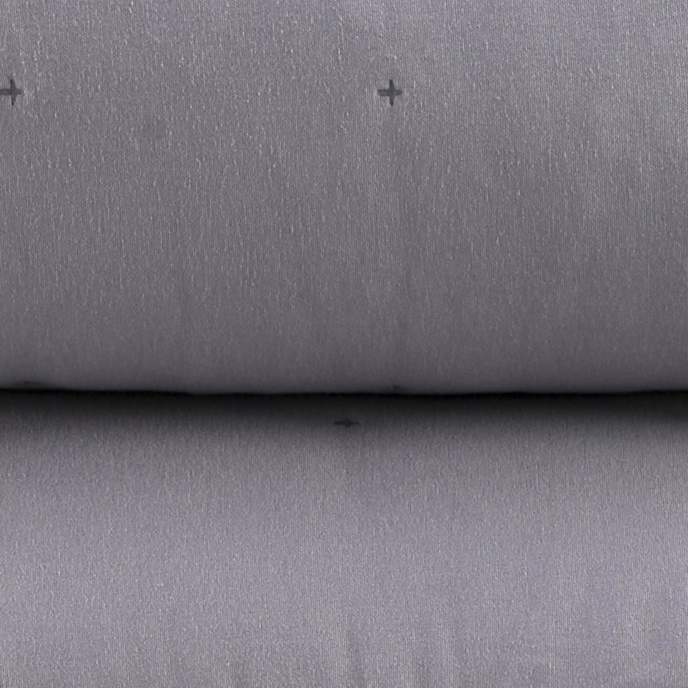 Kit Colcha King 100% Poliéster Elegance Lisa Havan Casa 3 Pçs - Cinza