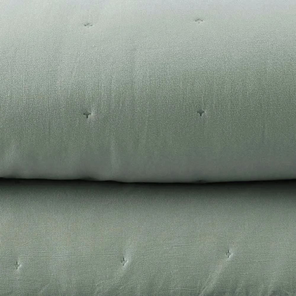 Kit Colcha King 100% Poliéster Elegance Lisa Havan Casa 3 pçs - Verde