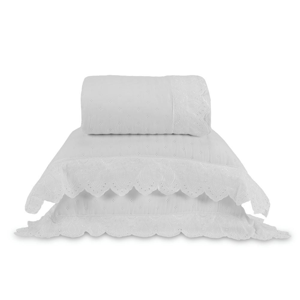 Kit Colcha King 3 Peças Imperial Havan Casa - White