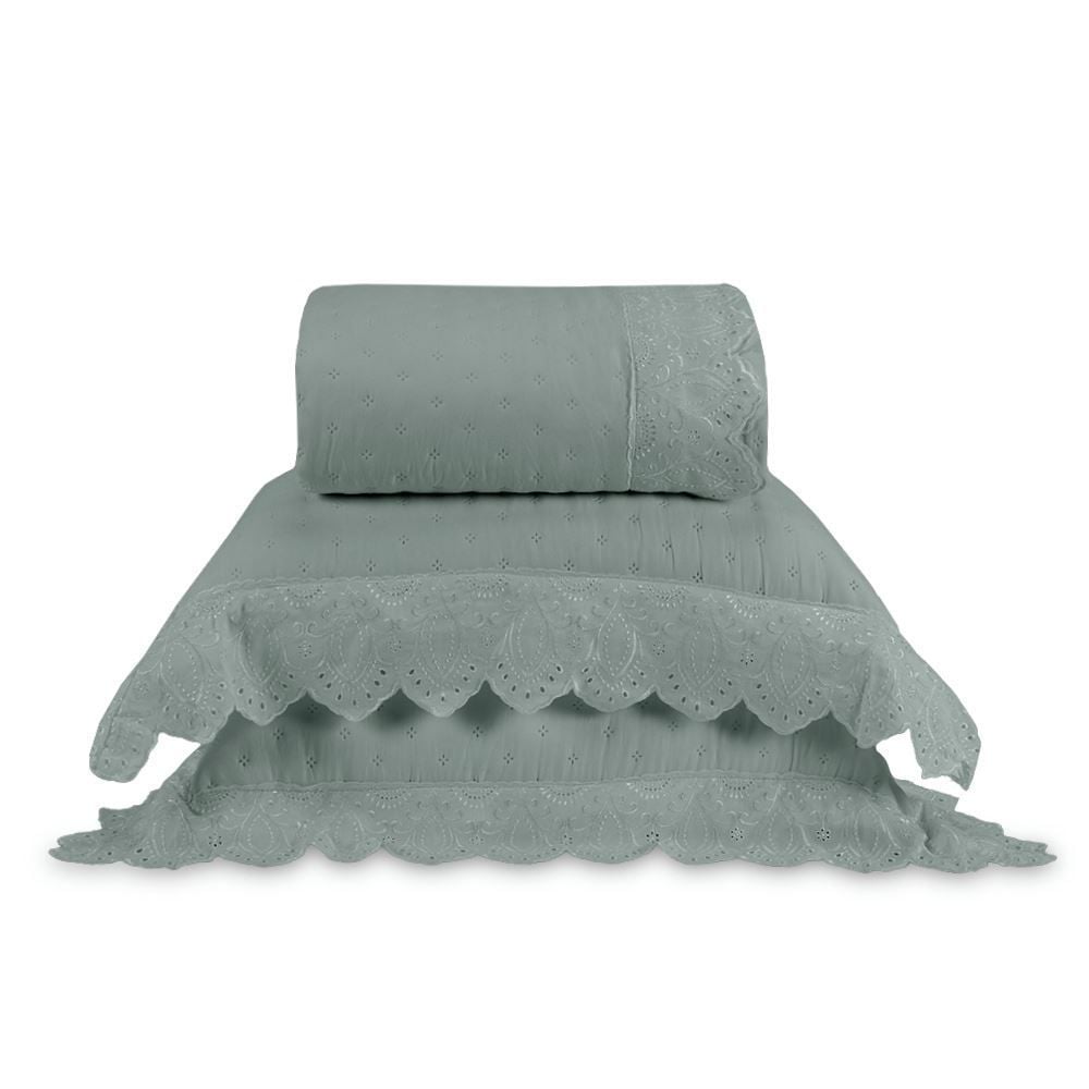 Kit Colcha King 3 Peças Imperial Havan Casa - Verde