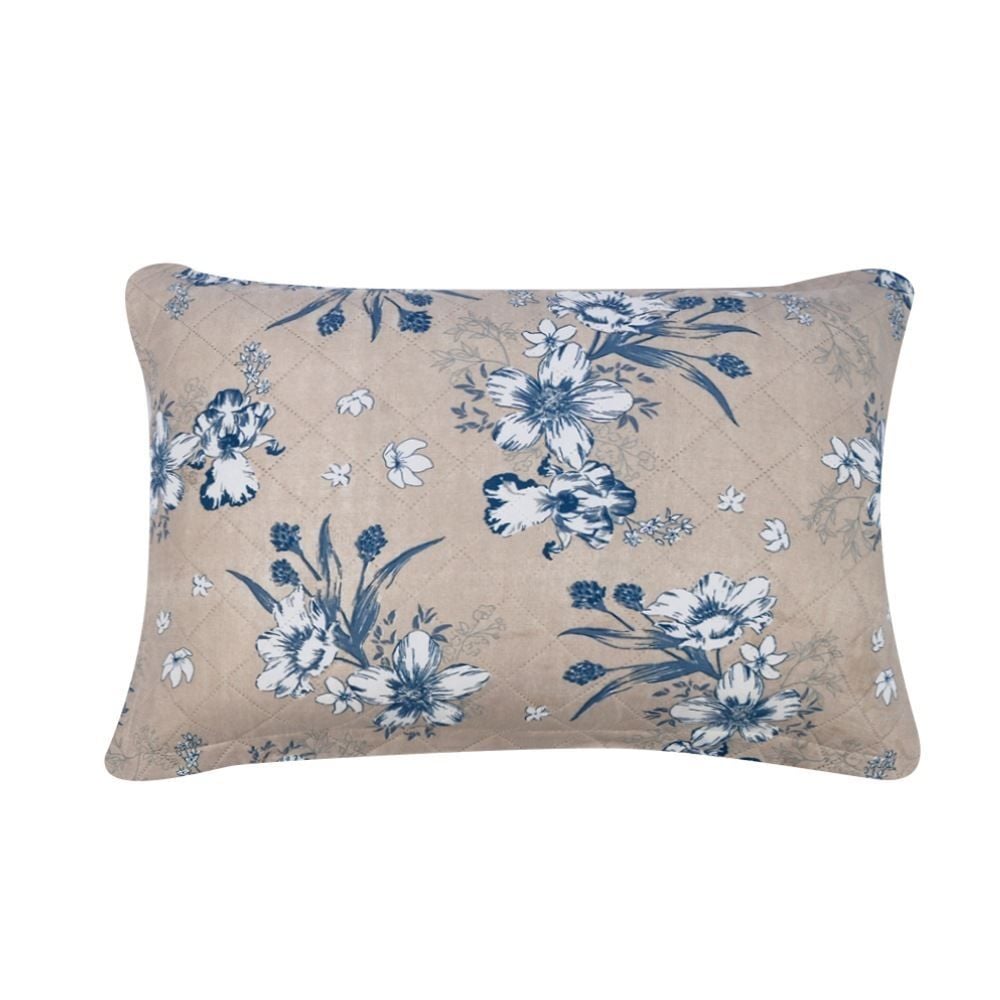 Kit Colcha King Estampada Versalhes Havan Casa 3 pçs - Azul Linho