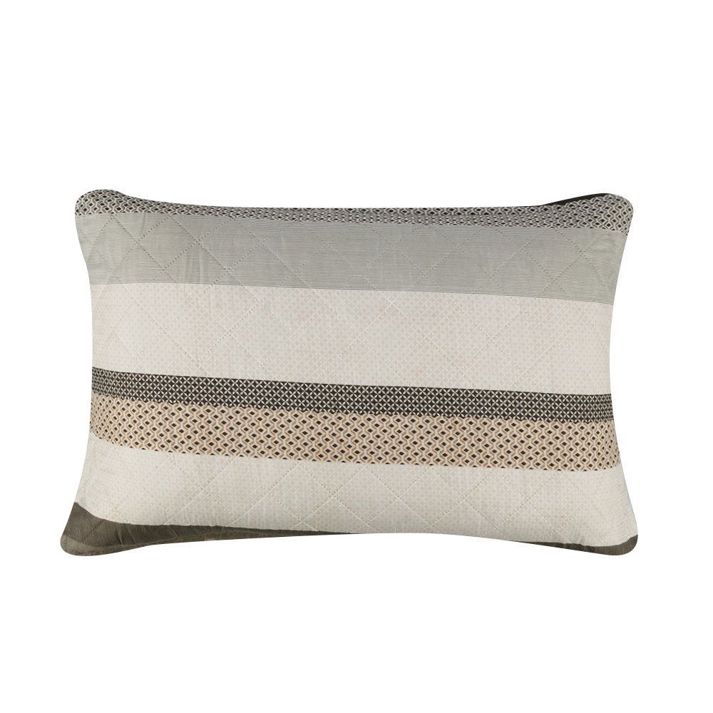 Kit Colcha King Estampada Versalhes Havan Casa 3 Peças - Geo Cinza