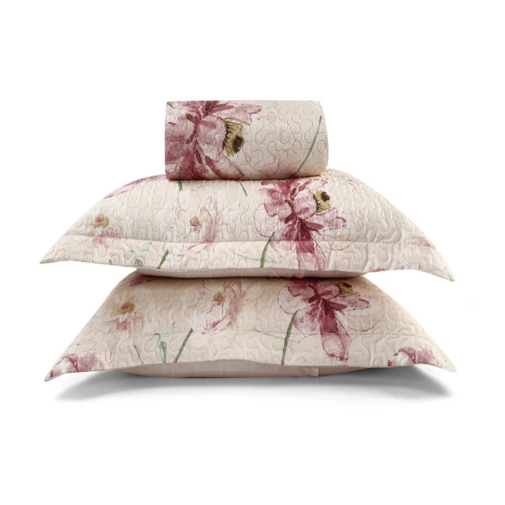 Kit Colcha Queen Havan Casa 3 Pçs - Idris Floral