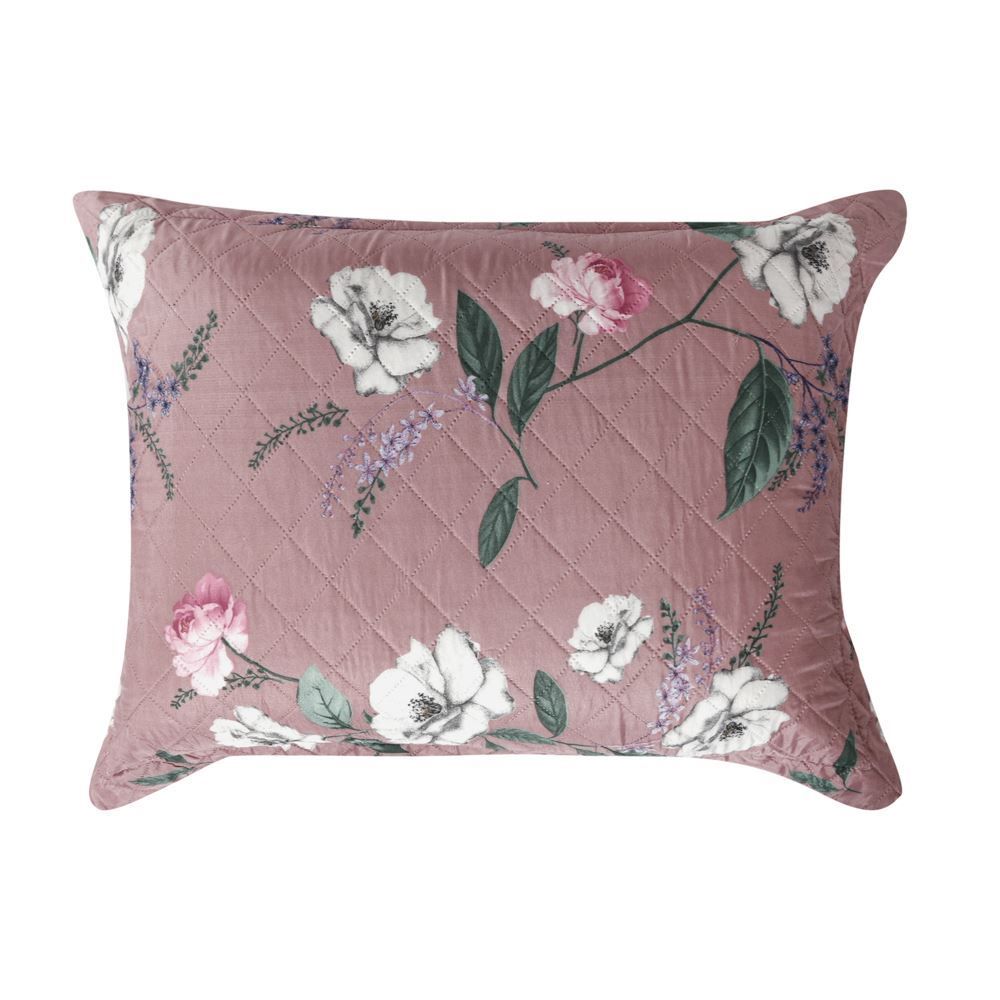 Kit Colcha Queen Estampada Versalhes 3 Peças Havan Casa - Barcelona Rosa Floral