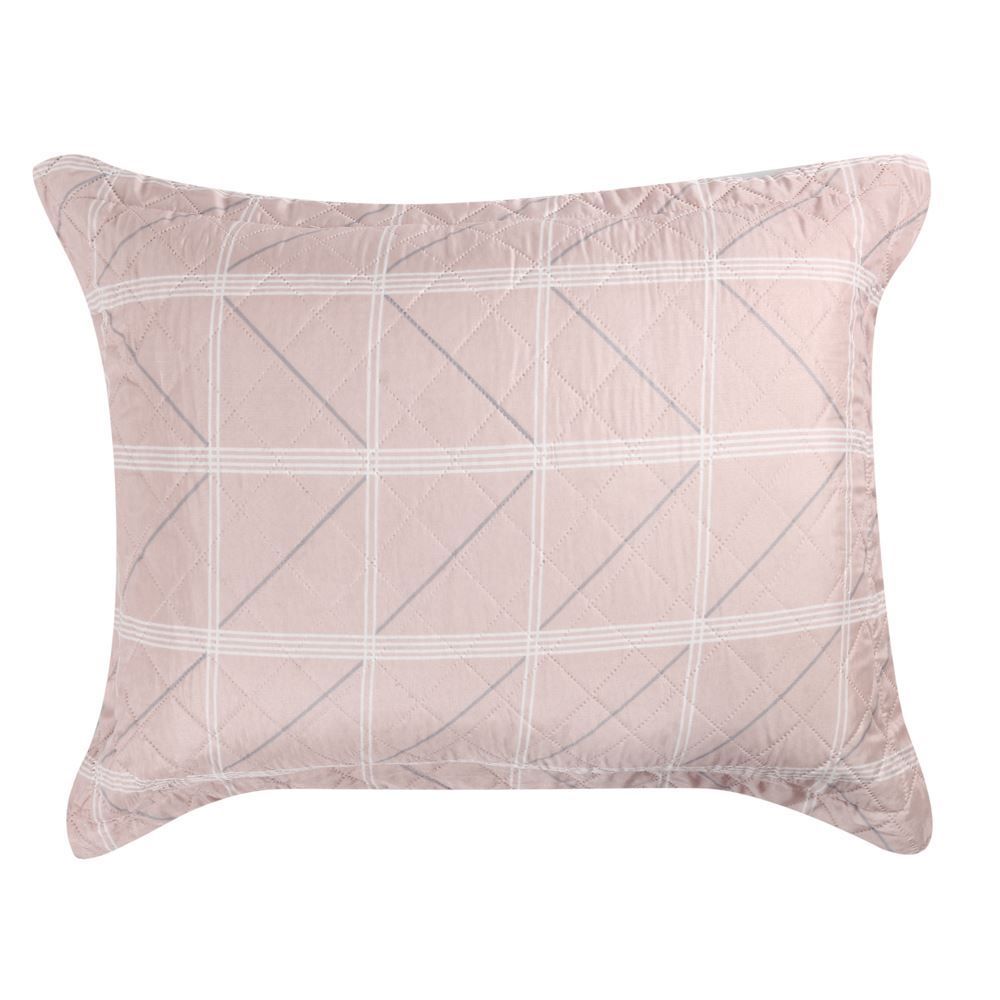 Kit Colcha Queen Estampada Versalhes 3 Peças Havan Casa - Toledo Rosa Geo