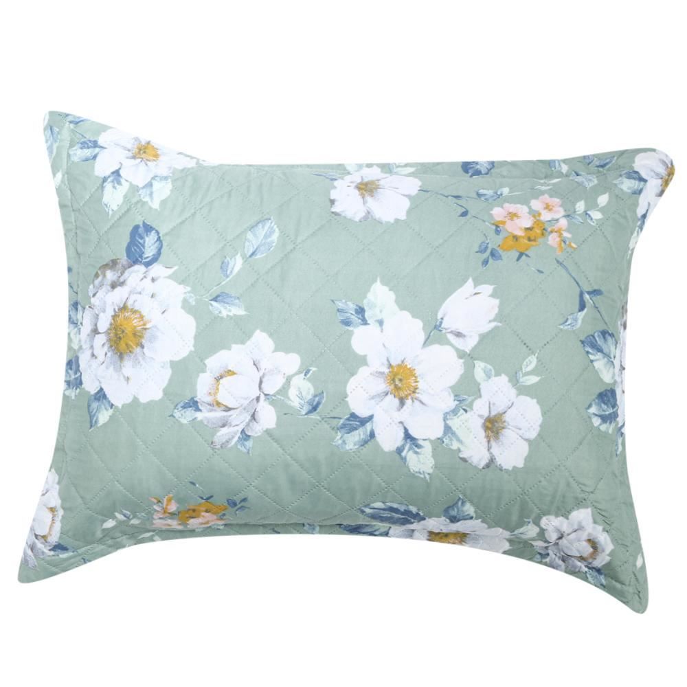 Kit Colcha Queen Estampada Versalhes 3 Peças Havan Casa - Genova Verde Floral