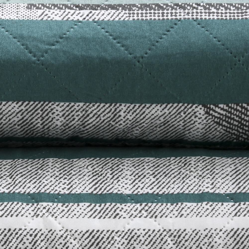 Kit Colcha Queen Estampada Versalhes 3 Peças Havan Casa - Roma Verde Geo