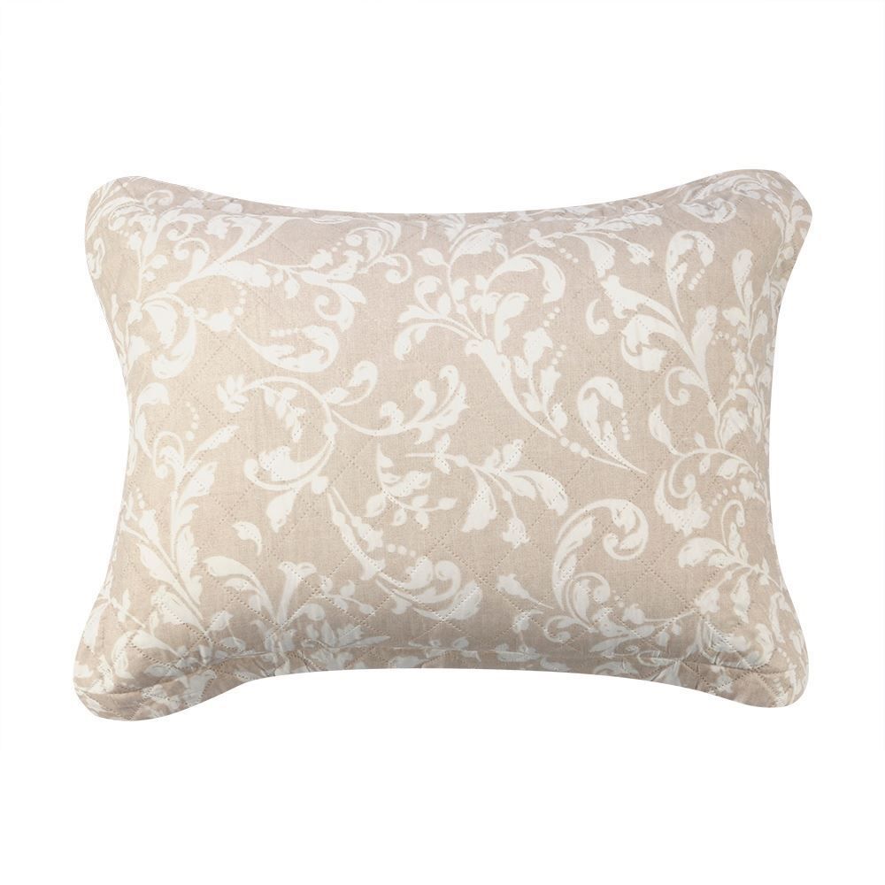 Kit Colcha Queen Estampada Versalhes Havan Casa 3 pçs - Ornamental Bege