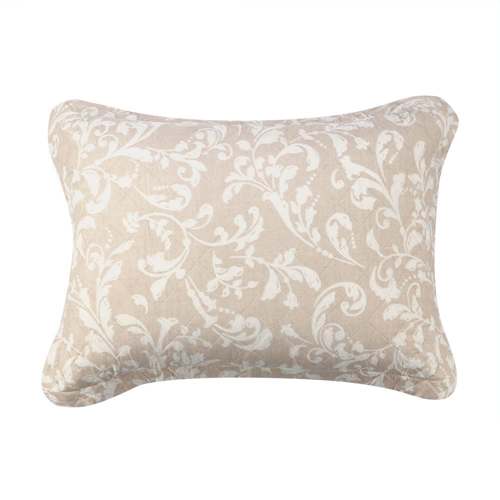 Kit Colcha Queen Estampada Versalhes Havan Casa 3 Peças - Ornamental Bege