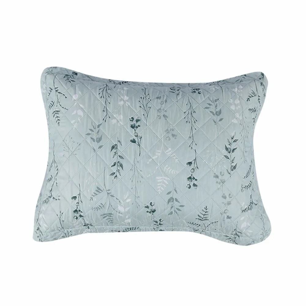 Kit Colcha Queen Estampada Versalhes Havan Casa 3 Peças - Folhagens Verde