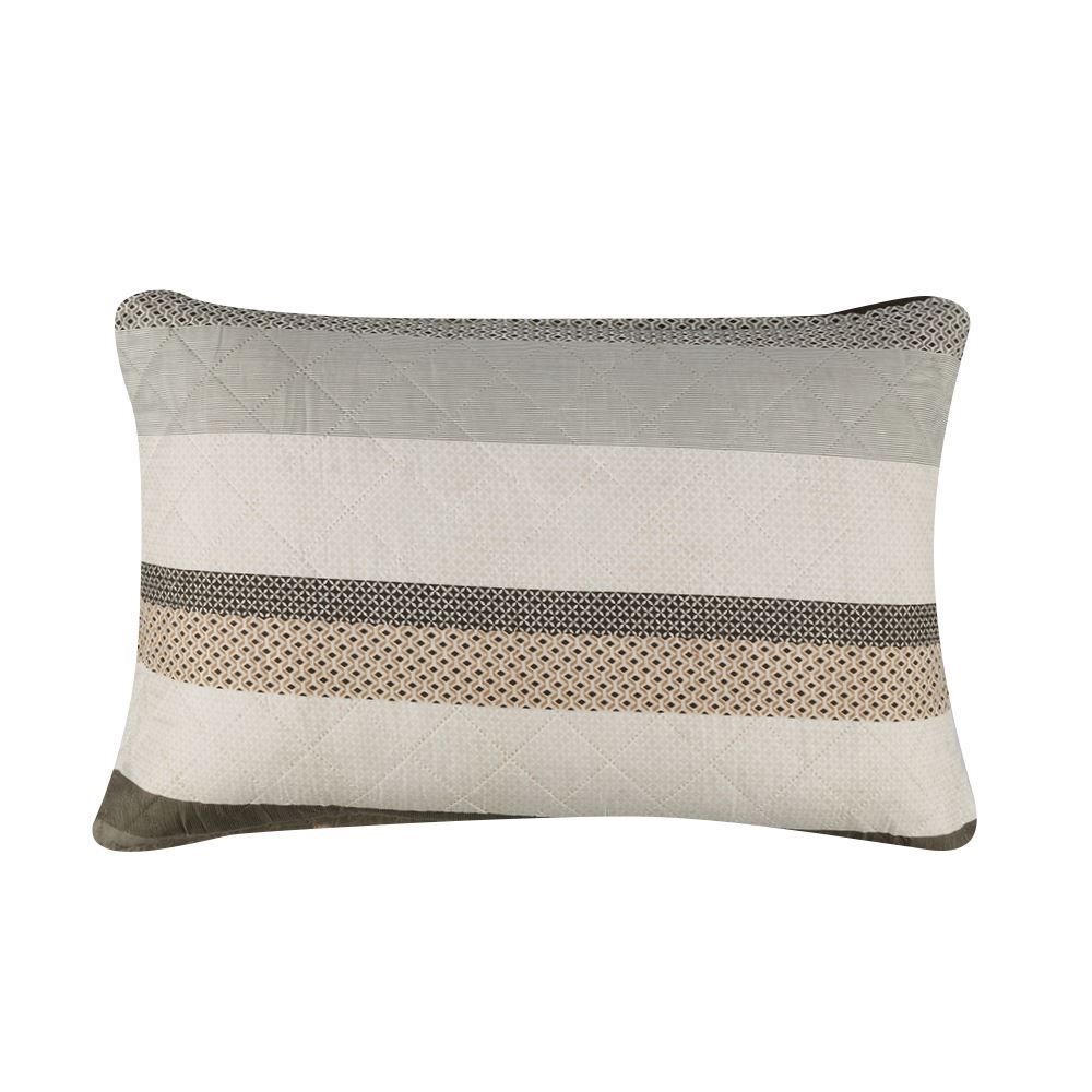 Kit Colcha Queen Estampada Versalhes Havan Casa 3 Peças - Geo Cinza