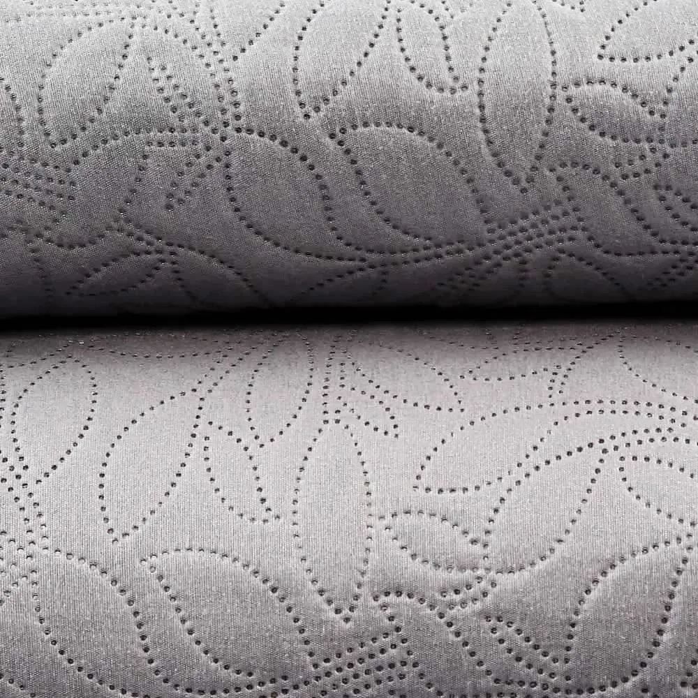 Kit Colcha Queen Versalhes Lisa Havan Casa 3 pçs - Cinza Amianto