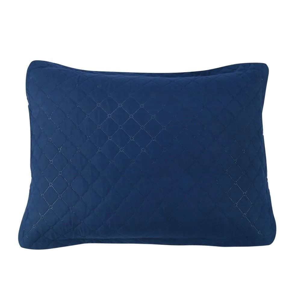 Kit Colcha Queen Versalhes Lisa Havan Casa 3 pçs - Midnight Blue