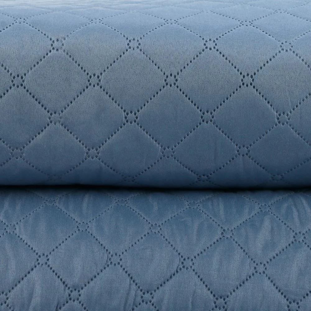 Kit Colcha Queen Versalhes Lisa Havan Casa 3 pçs - Azul