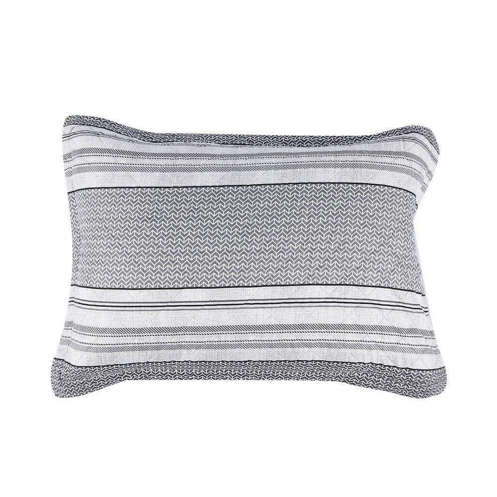 Kit Colcha Solteiro Versalhes Estampada Havan Casa 2 pçs - Geo Cinza