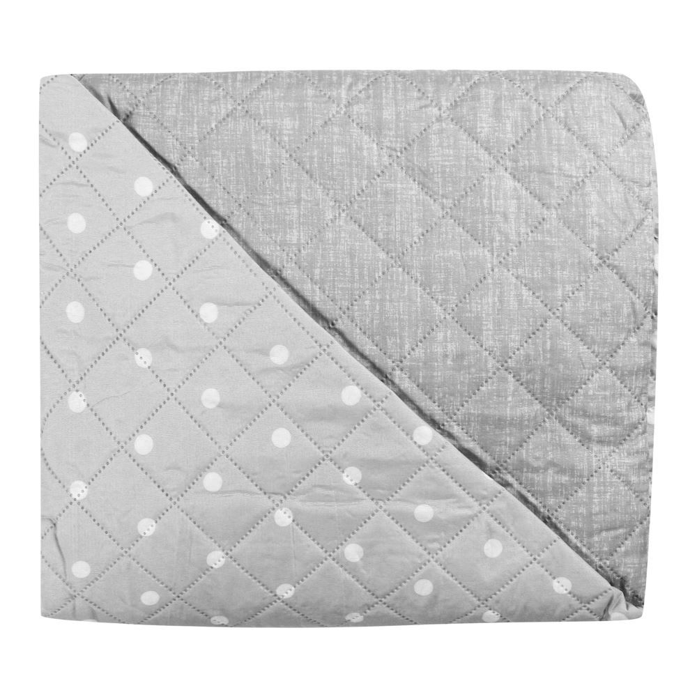 Kit Colcha Solteiro Dupla Face 150 Fios Versalhes Havan Casa 2 Pçs - Cinza Amianto