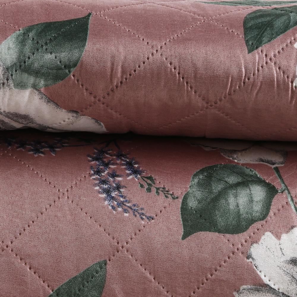 Kit Colcha Solteiro Estampada Versalhes 2 Peças Havan Casa - Barcelona Rosa Floral