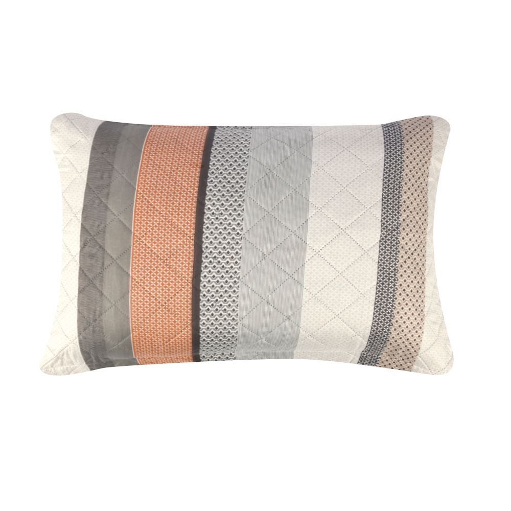 Kit Colcha Solteiro Estampada Versalhes Havan Casa 2 pçs - Geo Cinza