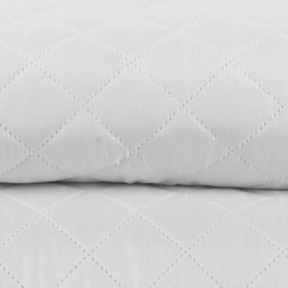 Kit Colcha Solteiro Versalhes Lisa Havan Casa 2 pçs - Branco