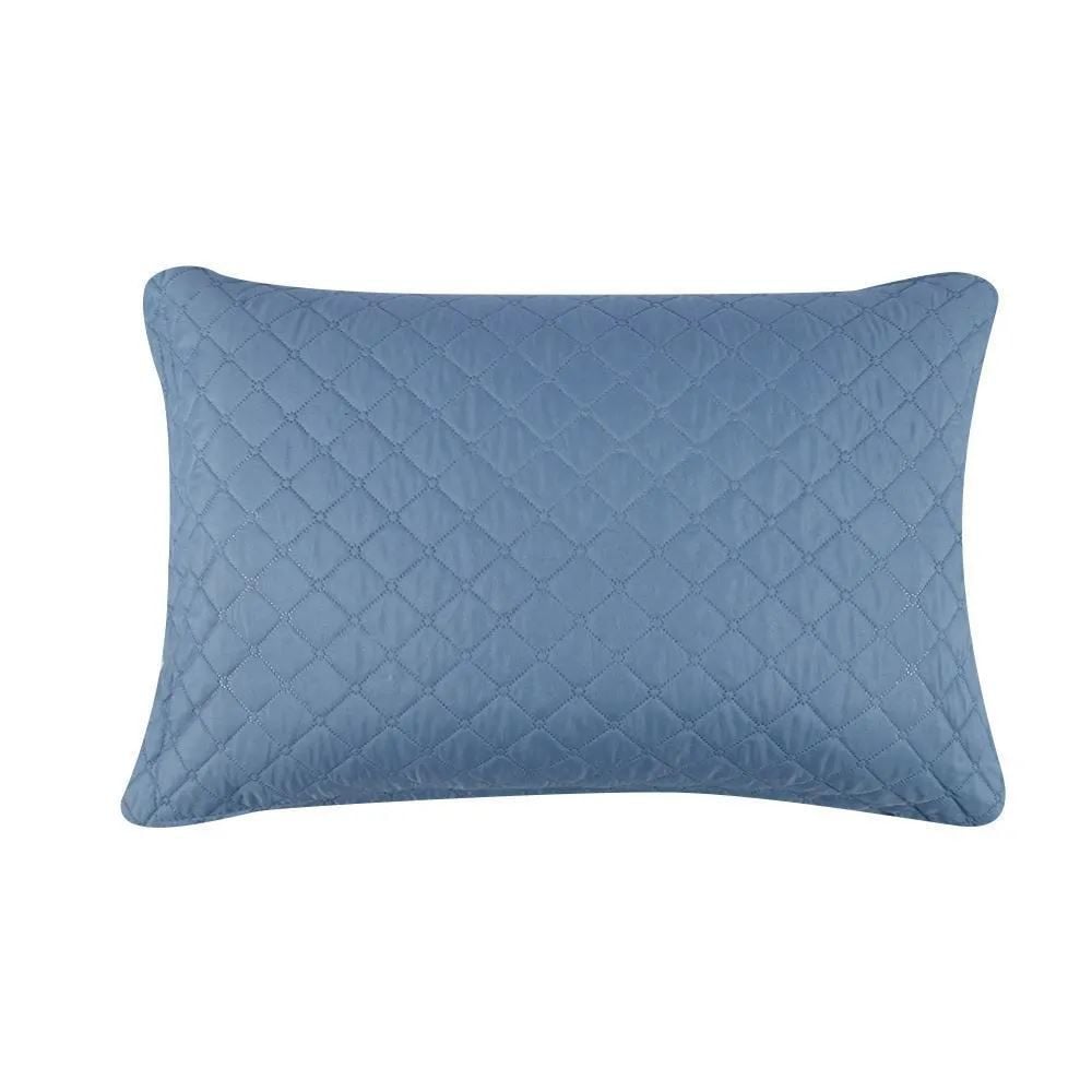 Kit Colcha Solteiro Versalhes Lisa Havan Casa 2 pçs - Azul