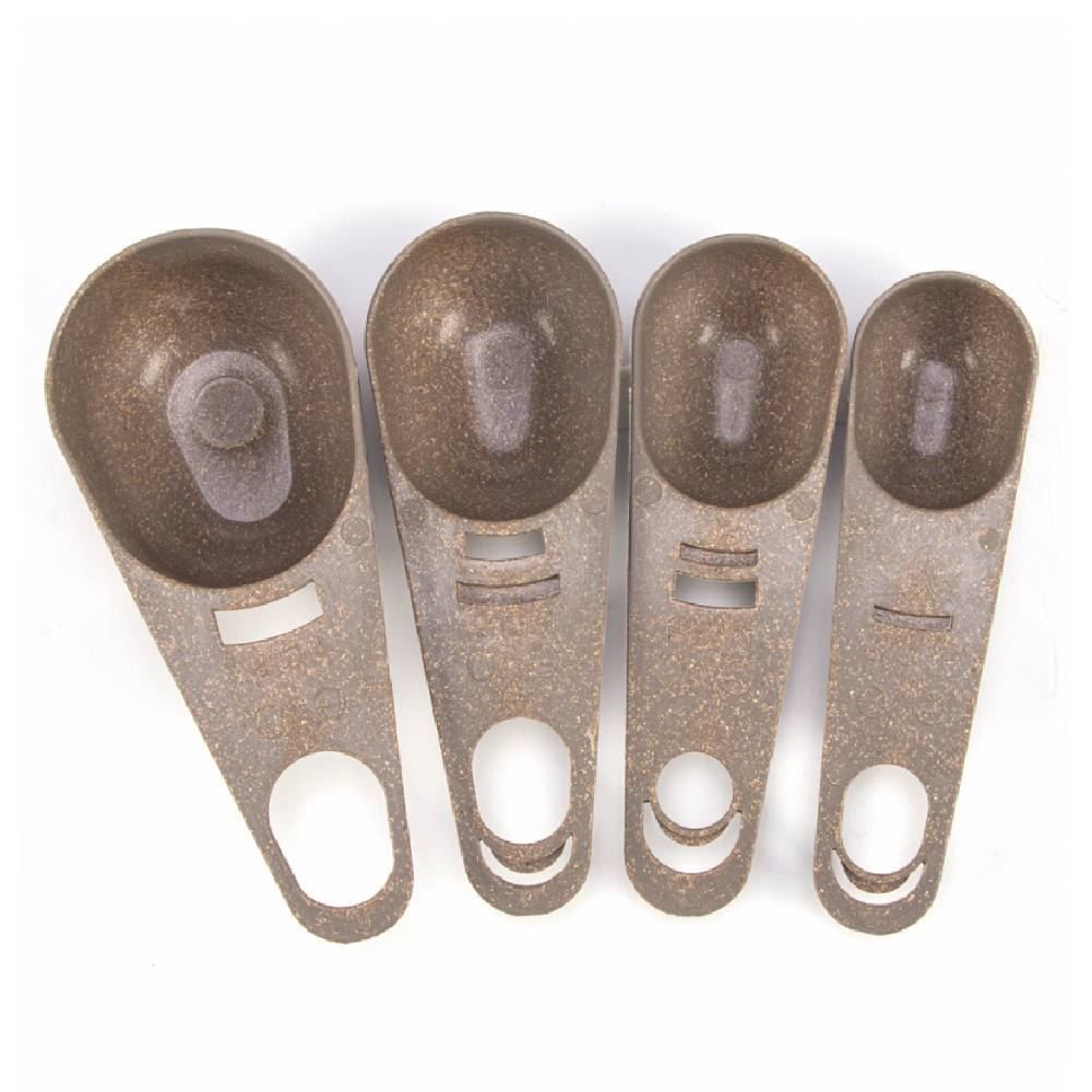 Kit Colheres Medidoras E Peneira 11Cm Evo - 5 Peças