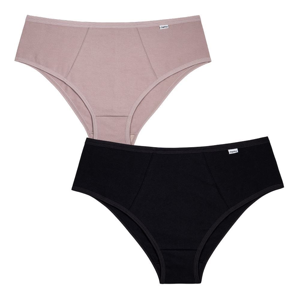 Kit com 2 Calcinhas Reforçado Cotton DelRio