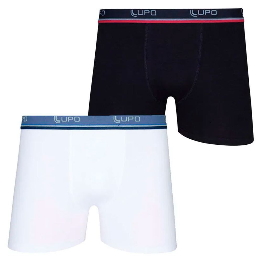 Kit com 2 Cuecas Boxer Algodão Lupo