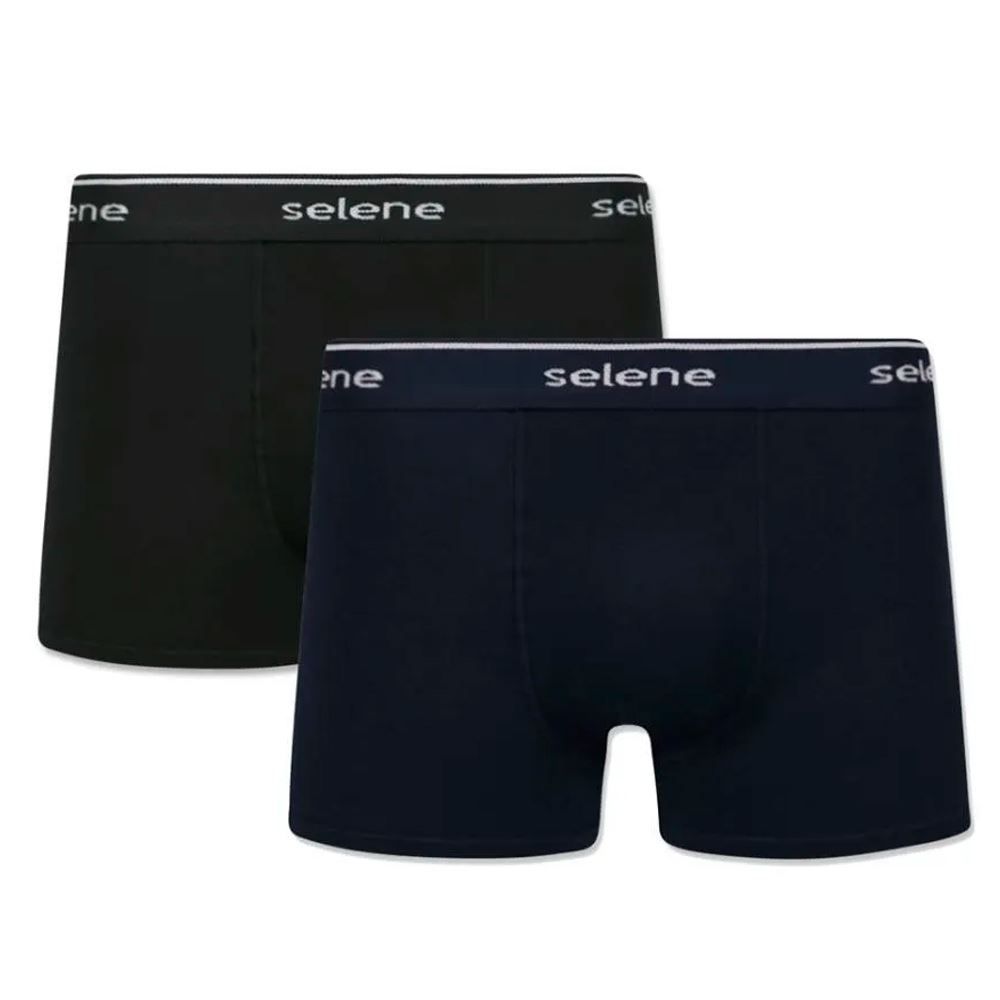 Kit com 2 Cuecas Boxer Algodão Selene
